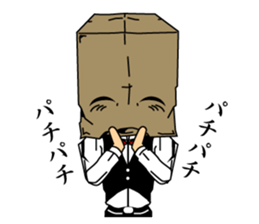 Paper Bag Gentleman sticker #5447426
