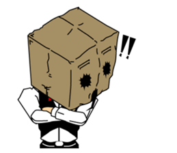 Paper Bag Gentleman sticker #5447450