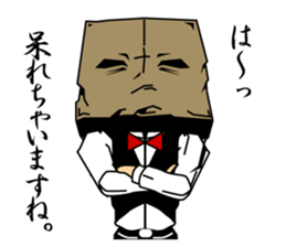 Paper Bag Gentleman sticker #5447454