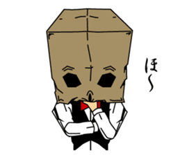 Paper Bag Gentleman sticker #5447455