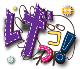 Large letters Sticker2 sticker #5447561