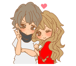 Girls Couple in Love sticker #5448660