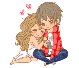 Girls Couple in Love sticker #5448661
