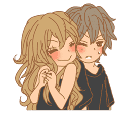 Girls Couple in Love sticker #5448662