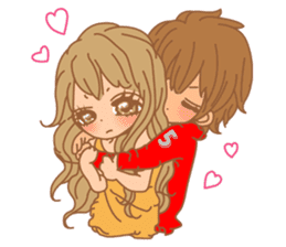 Girls Couple in Love sticker #5448663