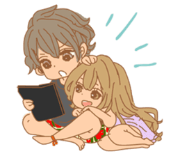 Girls Couple in Love sticker #5448665