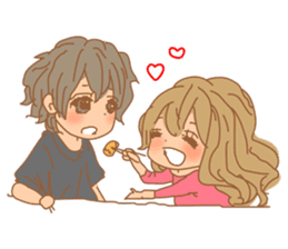 Girls Couple in Love sticker #5448668