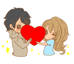 Girls Couple in Love sticker #5448678