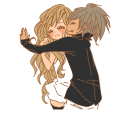 Girls Couple in Love sticker #5448679