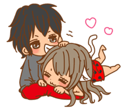 Girls Couple in Love sticker #5448685