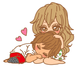 Girls Couple in Love sticker #5448686