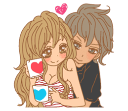Girls Couple in Love sticker #5448692