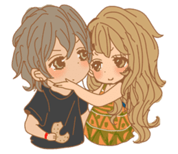 Girls Couple in Love sticker #5448697