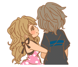 Girls Couple in Love sticker #5448699