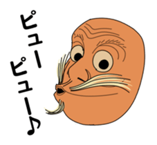 Sticker of Noh Masks and Kyogen Masks sticker #5448973