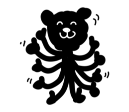 Very Black Bear sticker #5449383