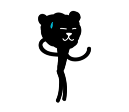 Very Black Bear sticker #5449400
