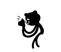 Very Black Bear sticker #5449411