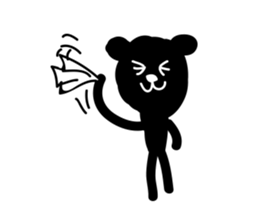 Very Black Bear sticker #5449417