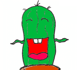 Mr. cactus sticker #5449906