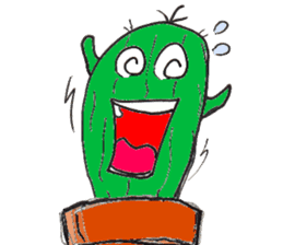 Mr. cactus sticker #5449914