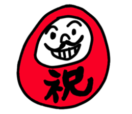 DARUMA-san. sticker #5451133