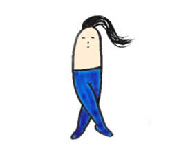 Mr. disheveled hair sticker #5451543