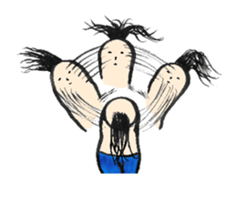 Mr. disheveled hair sticker #5451546