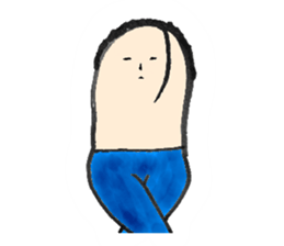 Mr. disheveled hair sticker #5451558