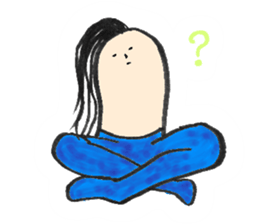 Mr. disheveled hair sticker #5451565