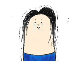 Mr. disheveled hair sticker #5451569