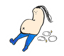Mr. disheveled hair sticker #5451579