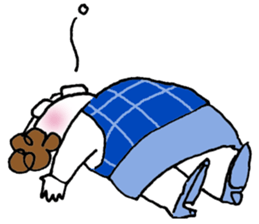 A working girl does not work easy. sticker #5452222