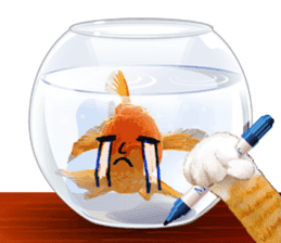 Platong The Goldfish sticker #5452394