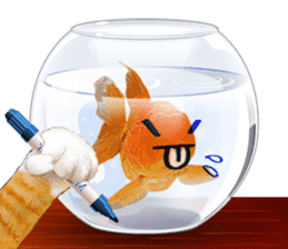Platong The Goldfish sticker #5452402