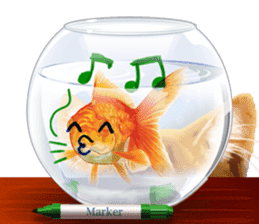 Platong The Goldfish sticker #5452411