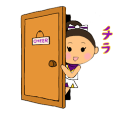 Cheerleader Sticker Purple uniform2 sticker #5453398