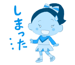 Cheerleader Sticker Purple uniform2 sticker #5453406