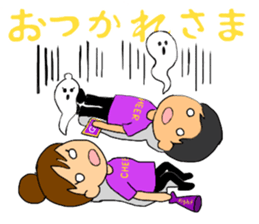 Cheerleader Sticker Purple uniform2 sticker #5453413