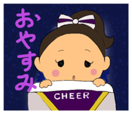 Cheerleader Sticker Purple uniform2 sticker #5453419