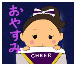 Cheerleader Sticker Purple uniform2 sticker #5453419