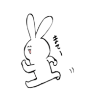 Funny face rabbit !! ver.2 sticker #5454545