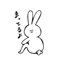 Funny face rabbit !! ver.2 sticker #5454546