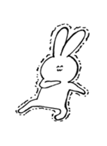 Funny face rabbit !! ver.2 sticker #5454559