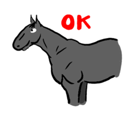 Horse every day sticker #5454940