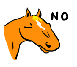 Horse every day sticker #5454941