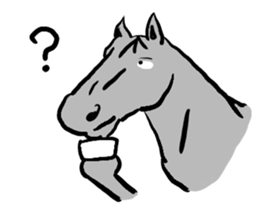Horse every day sticker #5454942
