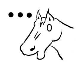 Horse every day sticker #5454943
