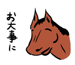 Horse every day sticker #5454972