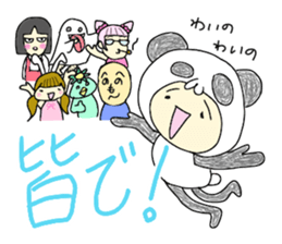 mami panda 5 sticker #5455214